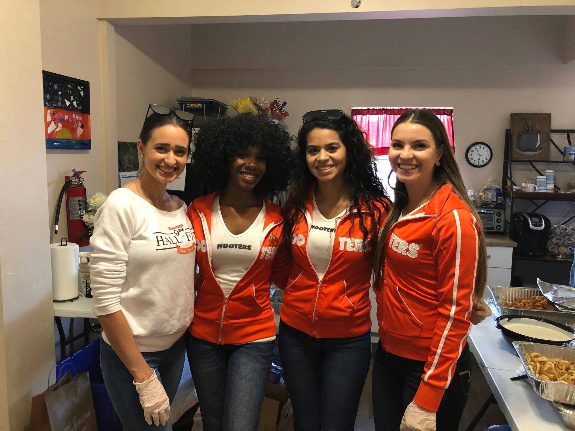 Hooters Girls at Valerie House