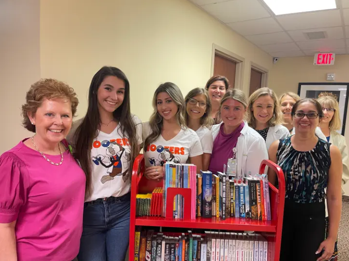 The girls at Hootie's Lending Library