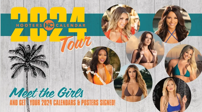 2024 Hooters Calendar Tour