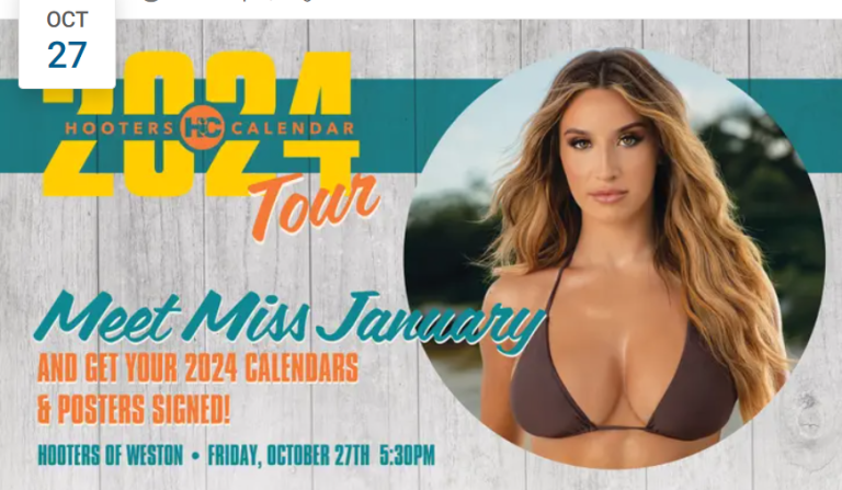 Weston Calendar Signing