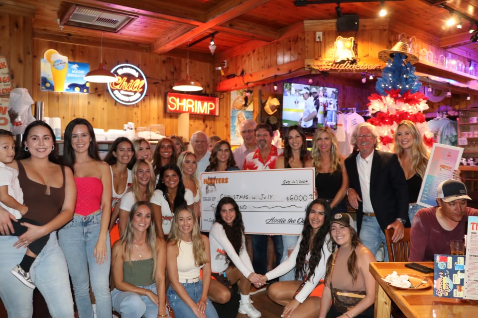 Christmas in July Check Presentation