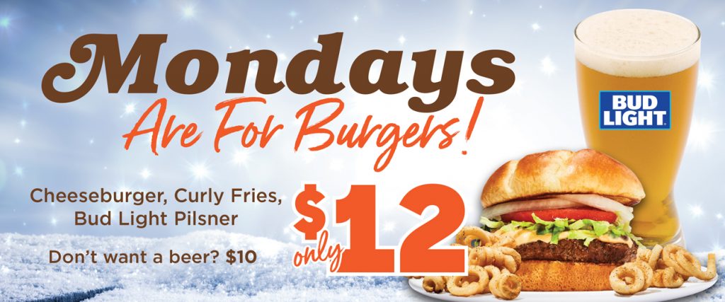 $12 Burger Monday