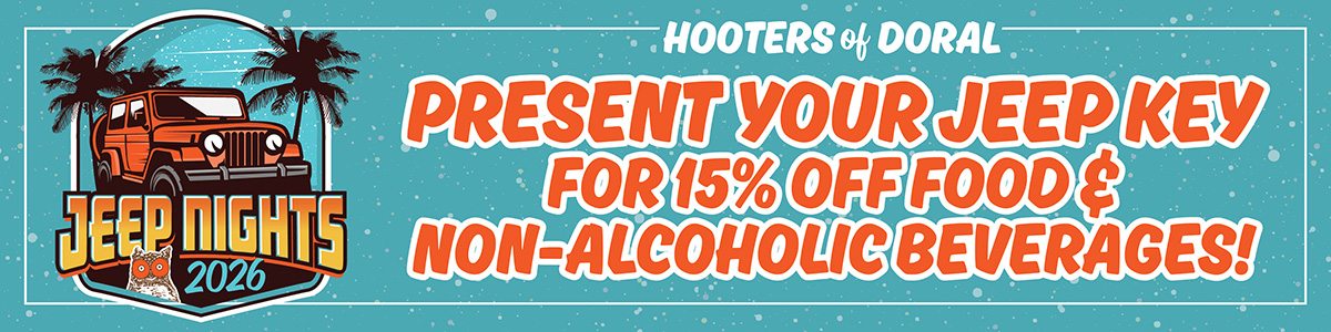 Hooters of Doral Jeep Night